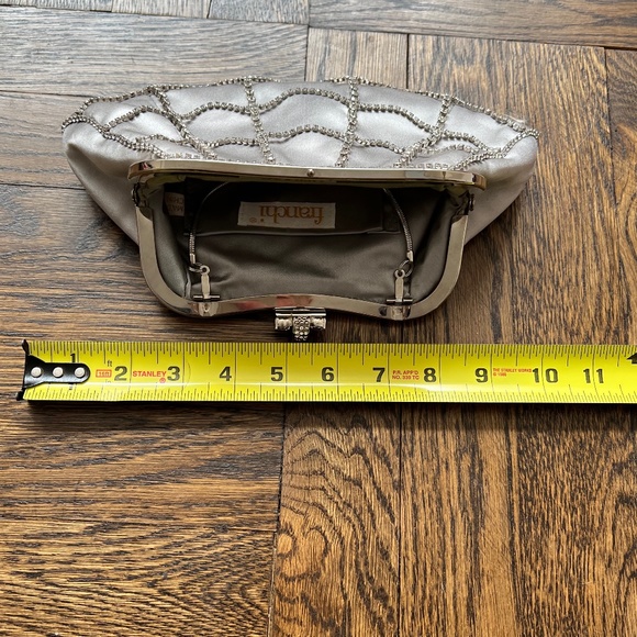 💋SOLD💋 Elegant Satin Clutch with crystals - Picture 14 of 14